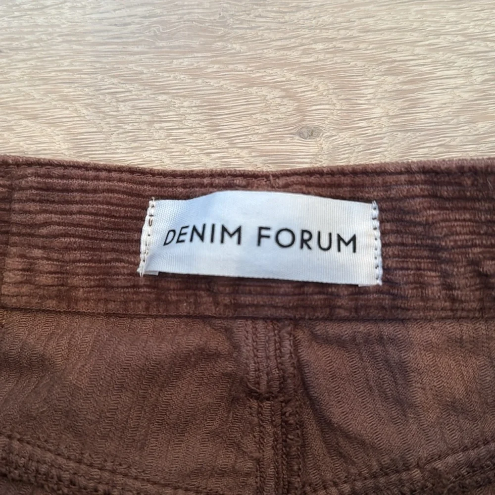 Denim Forum Brown Corduroy Pants - Picture 3 of 4